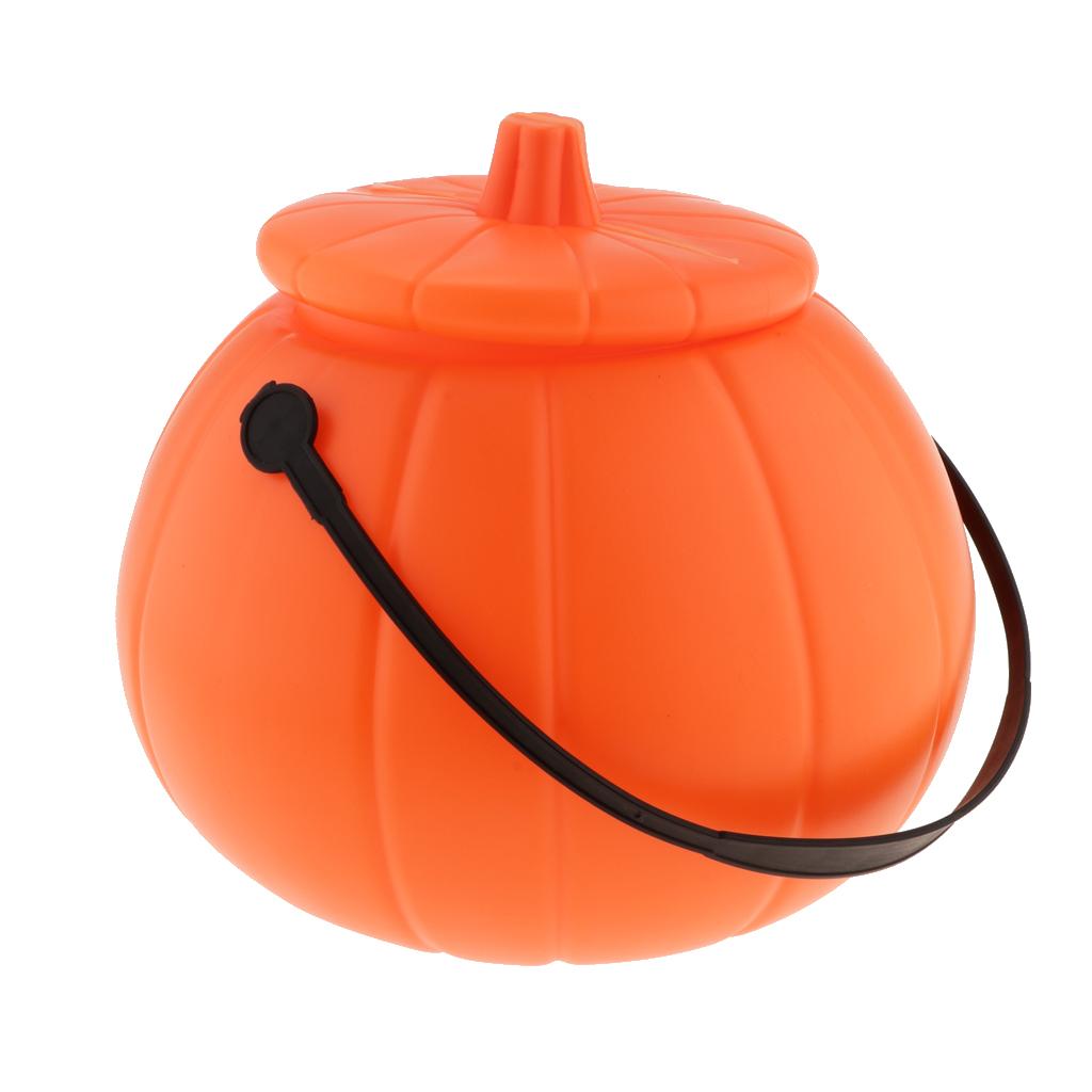 Pumpkin Lantern Halloween - Secchiello per caramelle di Halloween, portacaramelle