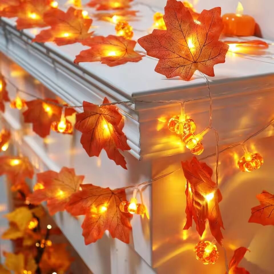 Halloween Led String Lights Orange - Luci a stringa di Halloween con
