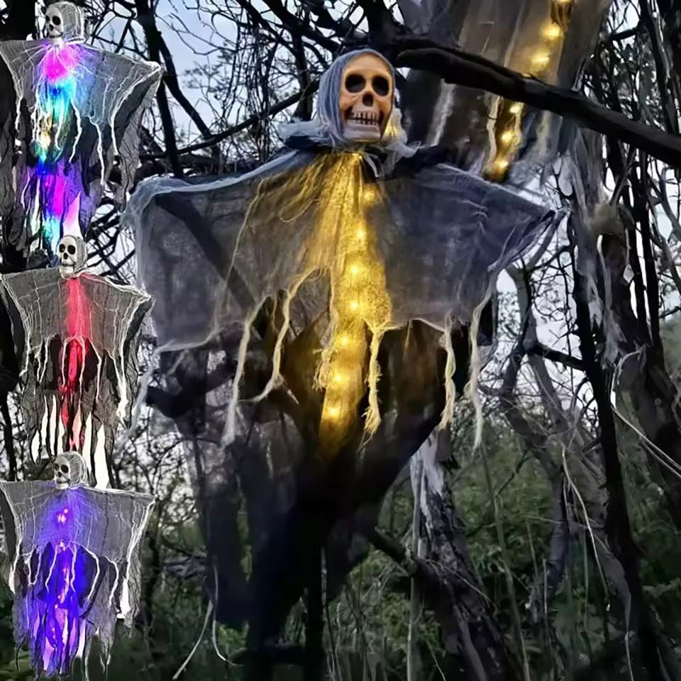 Halloween Skeleton Decoration - 1 pezzo di teschio luminoso di