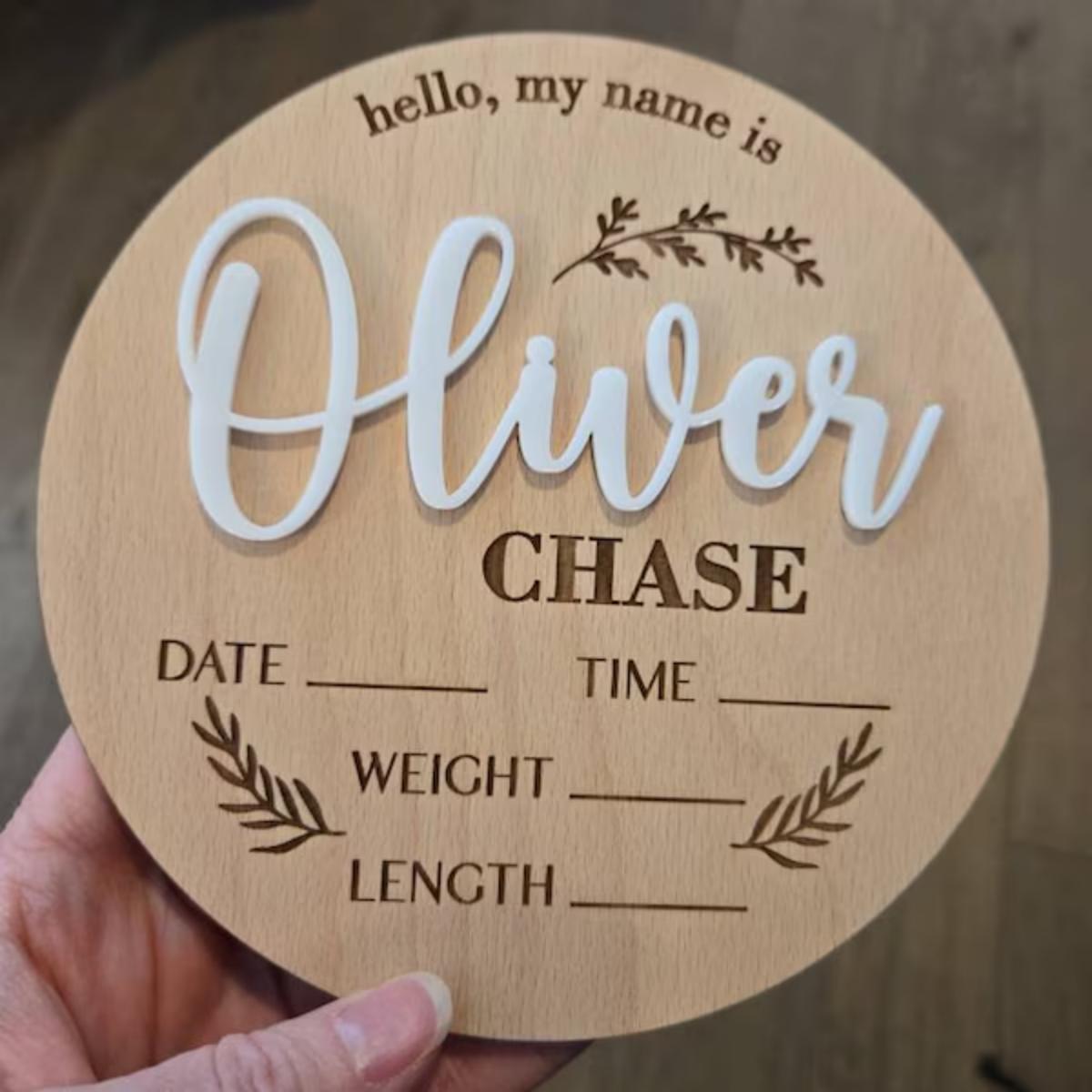 Halloween Party Supplies - 1 Pezzo Targa Personalizzata in Legno