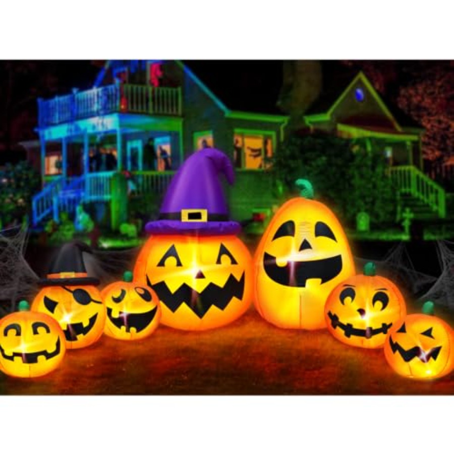 Halloween Pumpkin Decor Led - Decorazione gonfiabile a forma di zucca