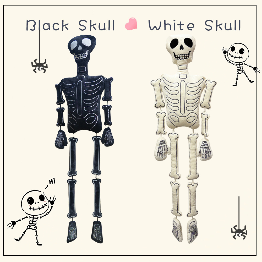 Halloween Skeleton Decoration - Bambola di Peluche Scheletro di Halloween,