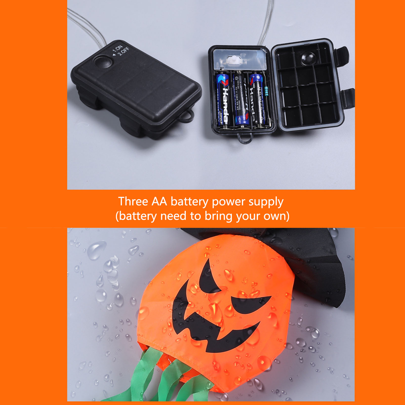 Luci decorative per Halloween, - Halloween Led String Lights Orange recensione e prezzo