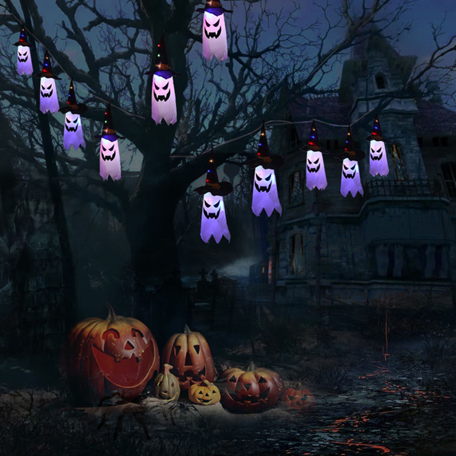 Luci decorative per Halloween, - Halloween Led String Lights Orange recensione e prezzo