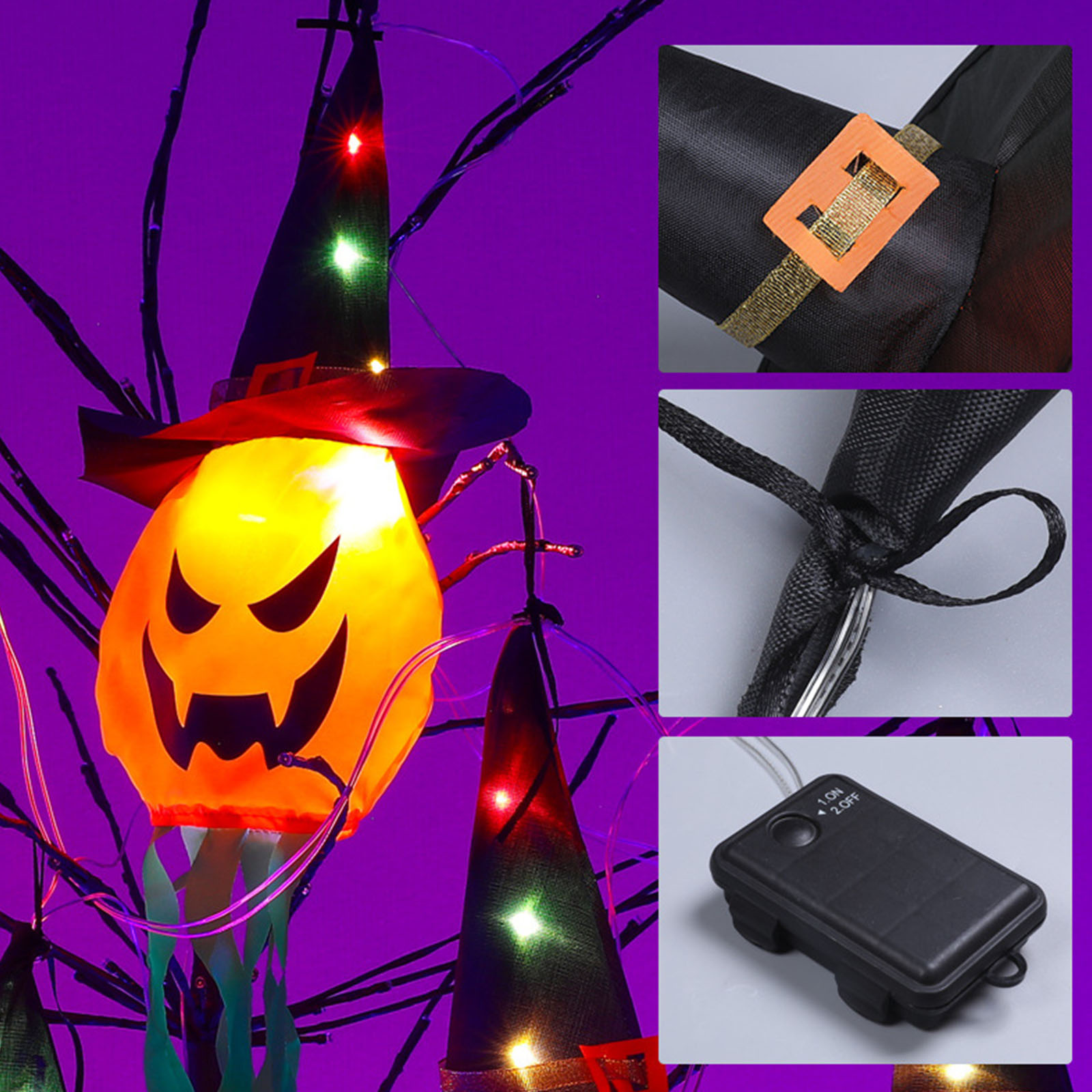 Luci decorative per Halloween, - Halloween Led String Lights Orange recensione e prezzo