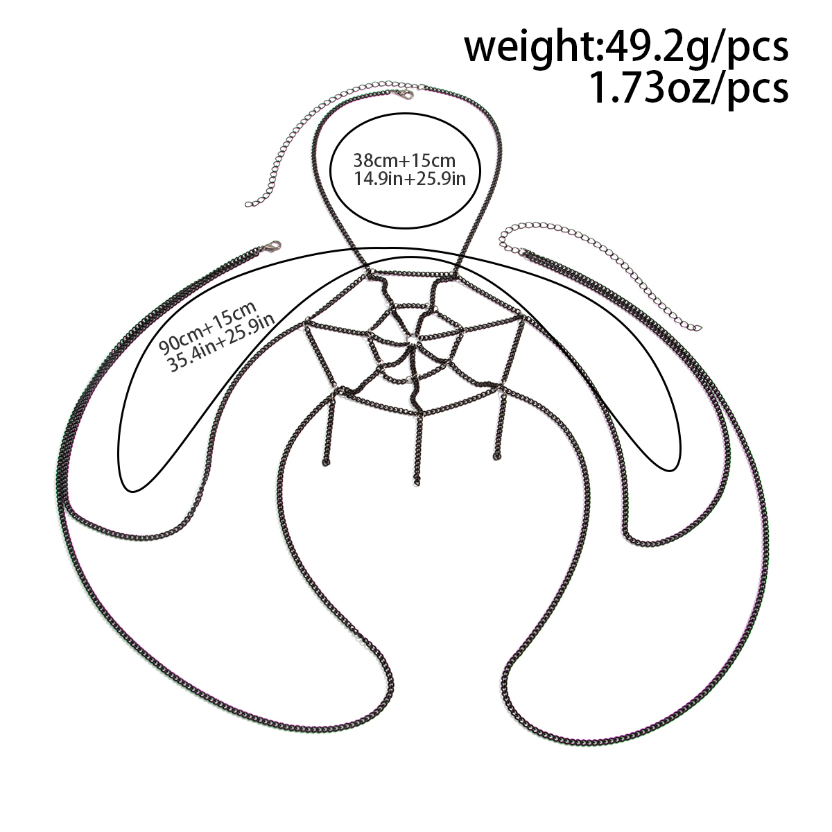 KunJoe Gioiello Creativo Sexy  - Spider Web Halloween Decoration recensione e prezzo