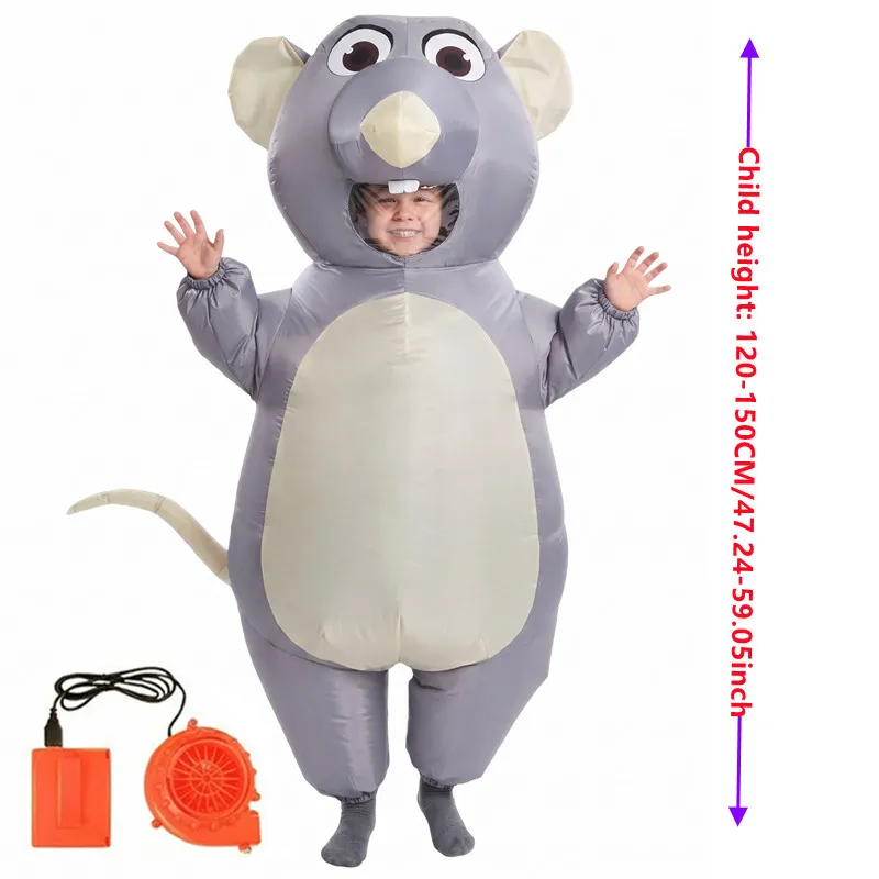 Costume da topo grigio gonfiab - Halloween Costume Kids recensione e prezzo