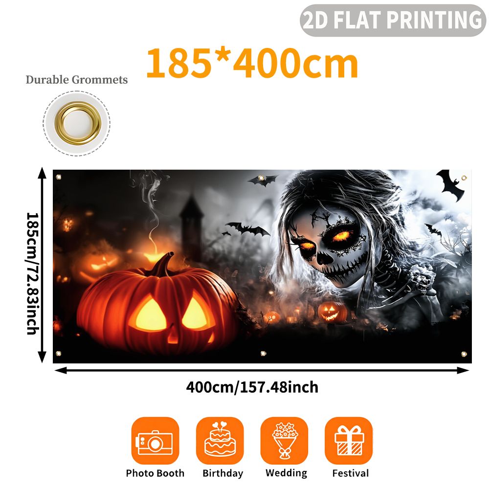 1 pezzo, striscione piatto 2D  - Halloween Skeleton Decoration recensione e prezzo