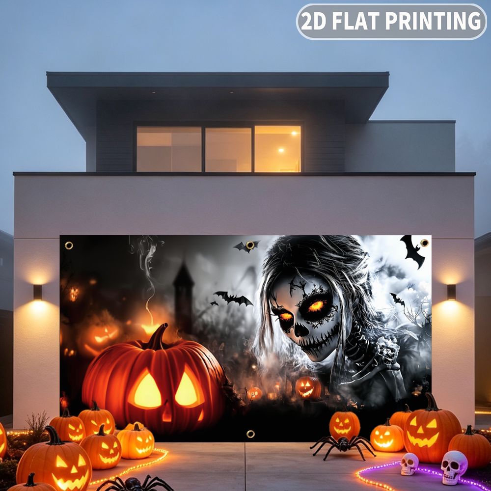 1 pezzo, striscione piatto 2D  - Halloween Skeleton Decoration recensione e prezzo
