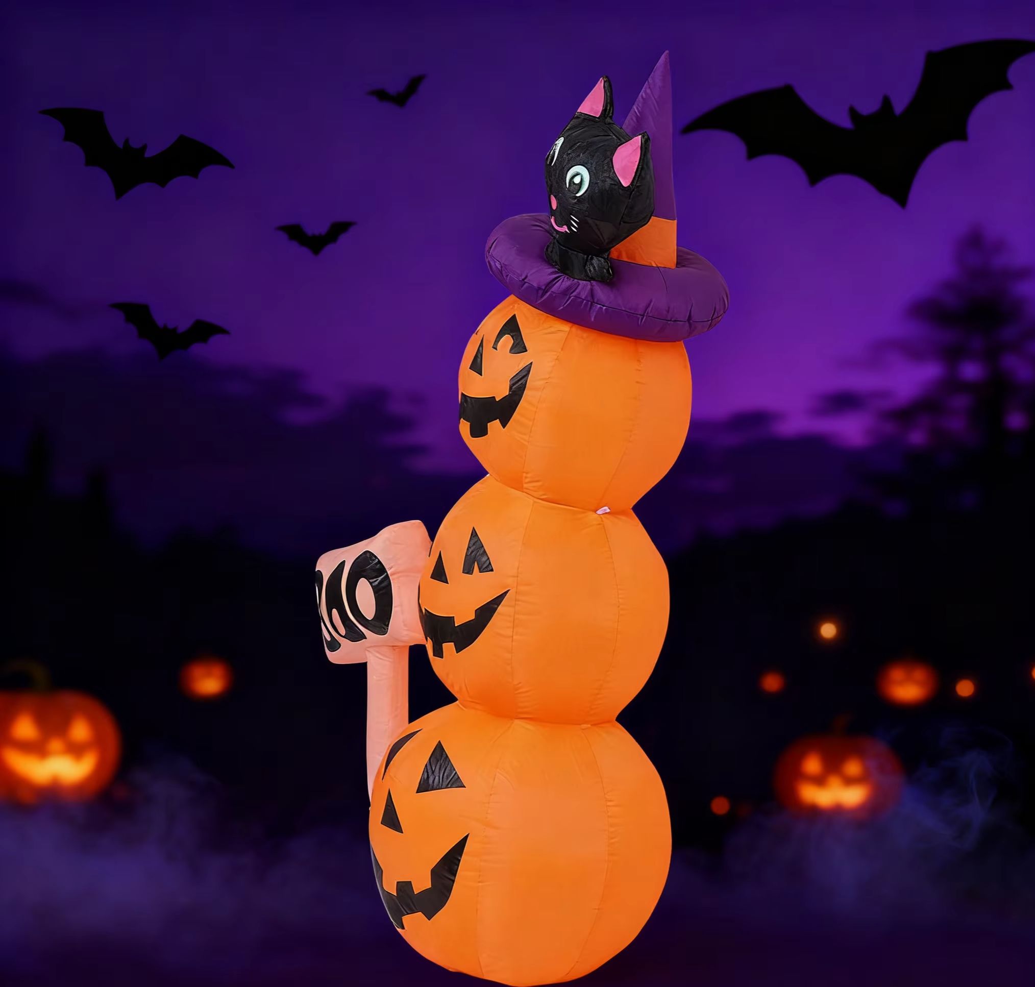 Decorazione da Giardino Gonfia - Halloween Pumpkin Decor Led recensione e prezzo
