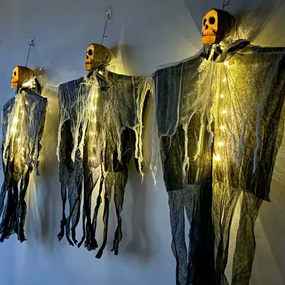 1 pezzo di teschio luminoso di - Halloween Skeleton Decoration recensione e prezzo