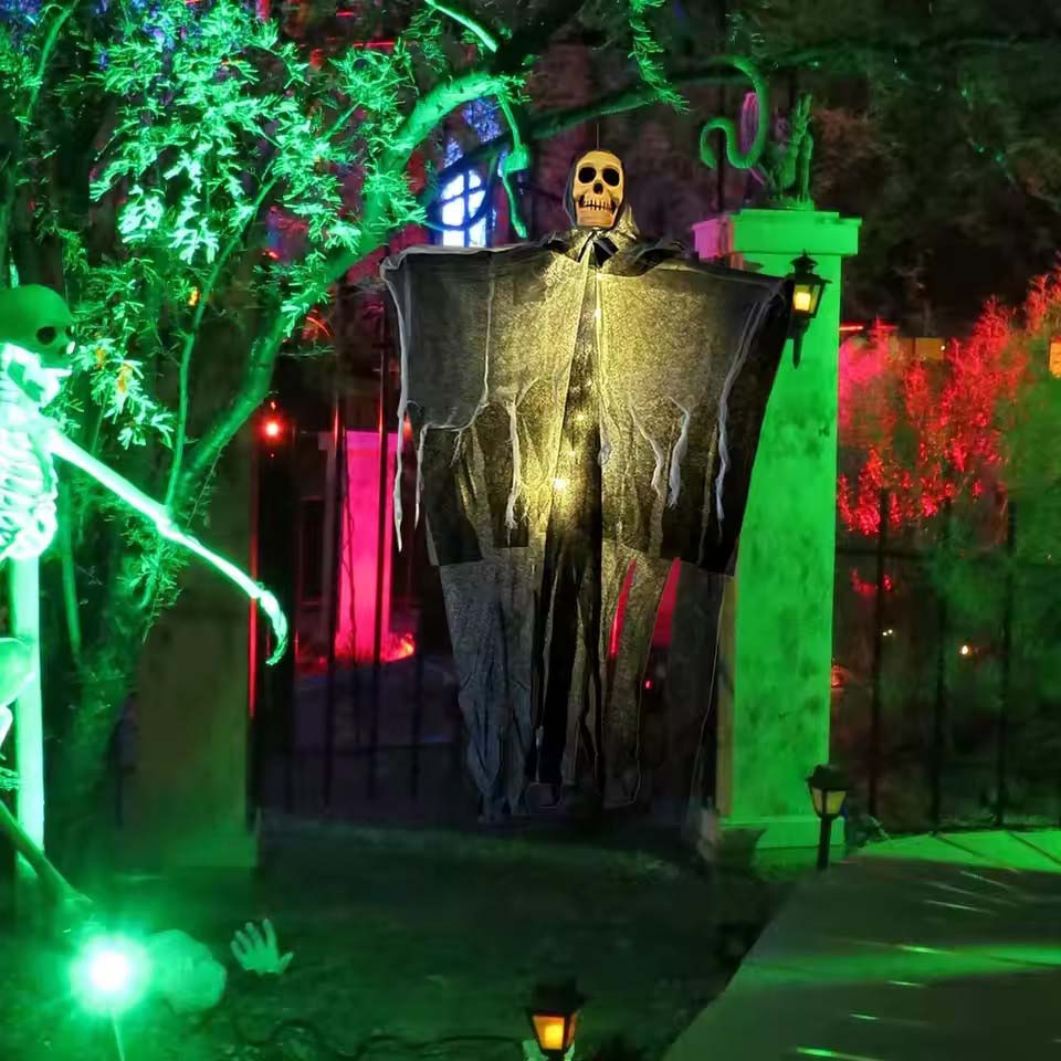 1 pezzo di teschio luminoso di - Halloween Skeleton Decoration recensione e prezzo