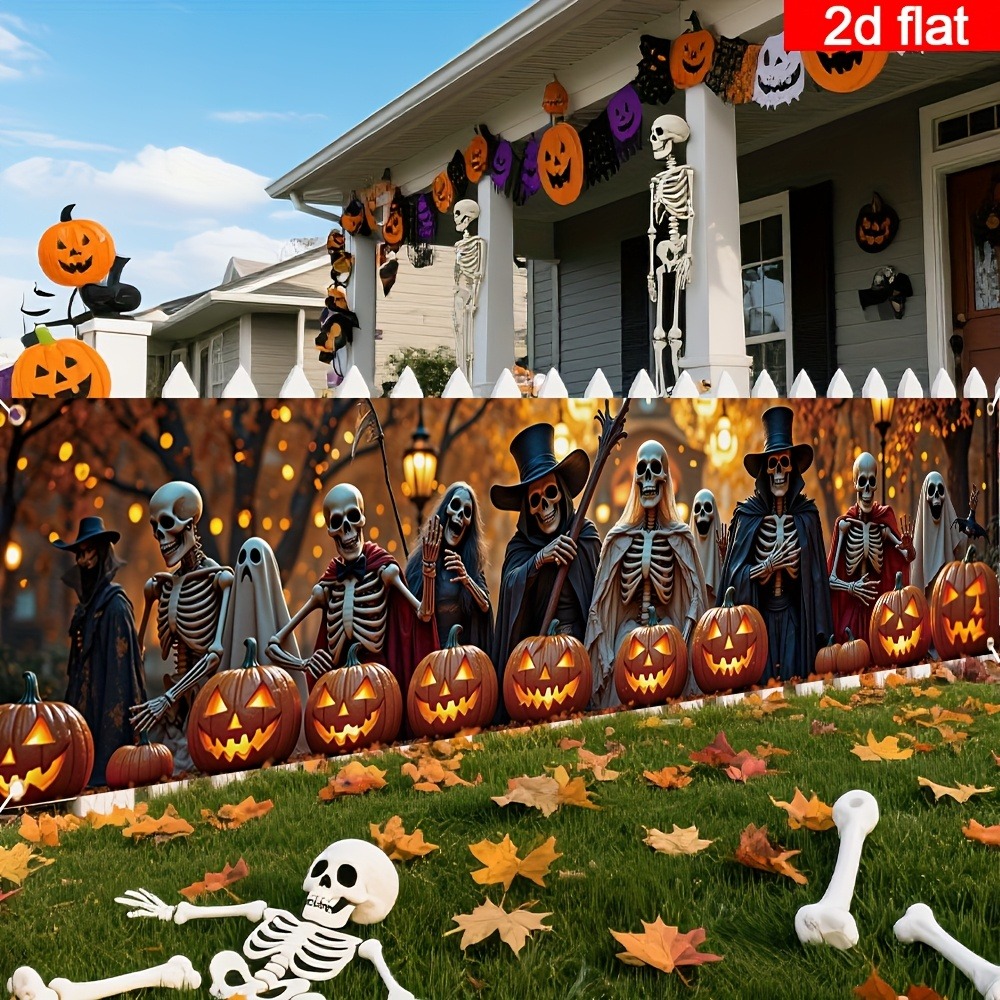 Bandiera Decorativa per Hallow - Halloween Skeleton Decoration recensione e prezzo