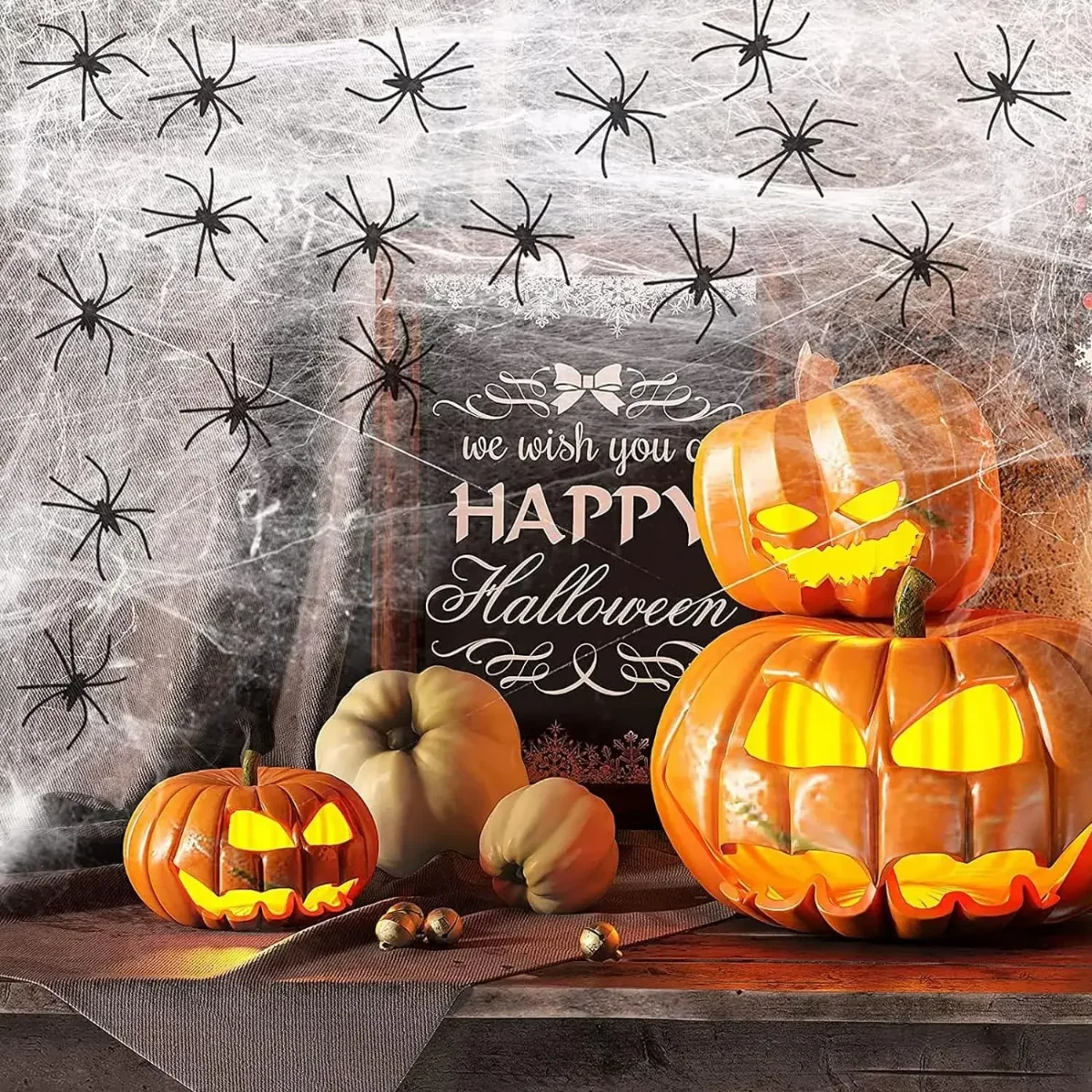 1-20 pezzi, decorazioni di Hal - Spider Web Halloween Decoration recensione e prezzo