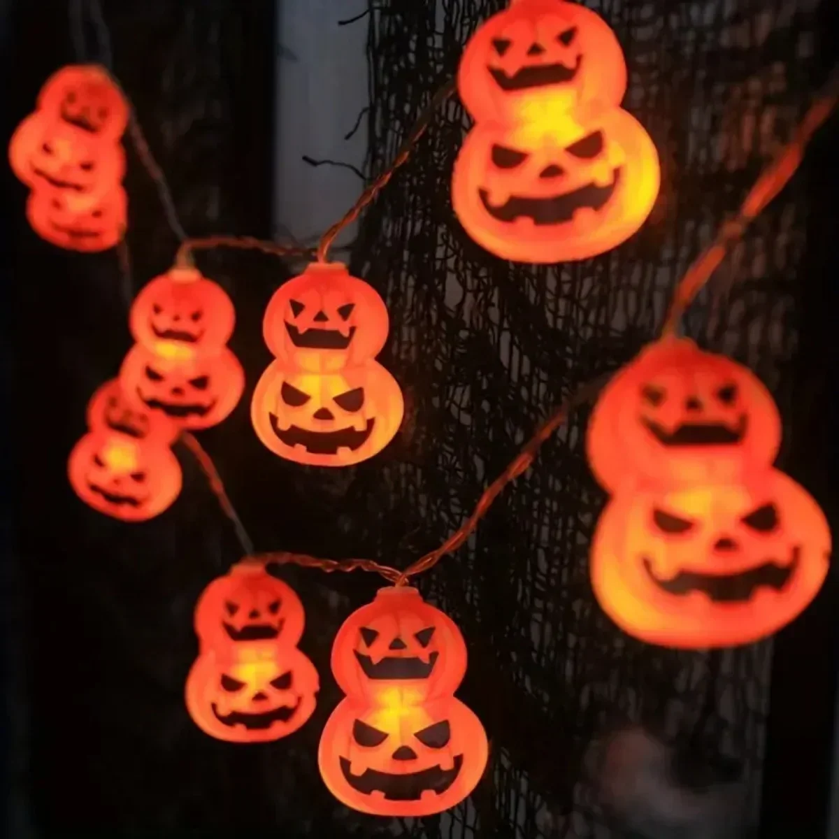 Luci a stringa a forma di Jack - Halloween Led String Lights Orange recensione e prezzo