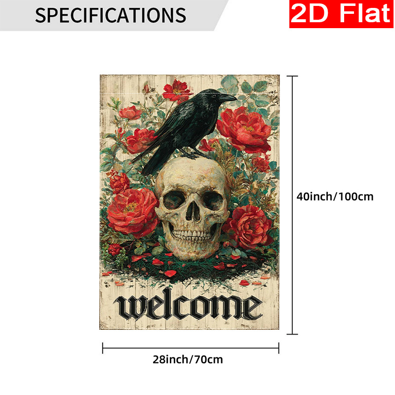 Bandiera da giardino a tema Ha - Halloween Skeleton Decoration recensione e prezzo