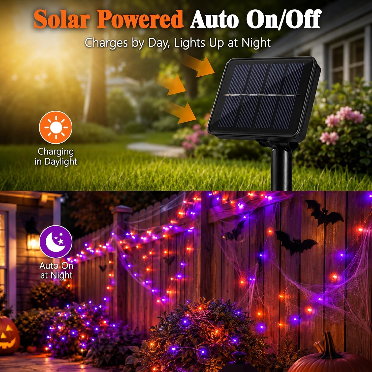 Luci Solari a Filo di Rame per - Halloween Led String Lights Orange recensione e prezzo