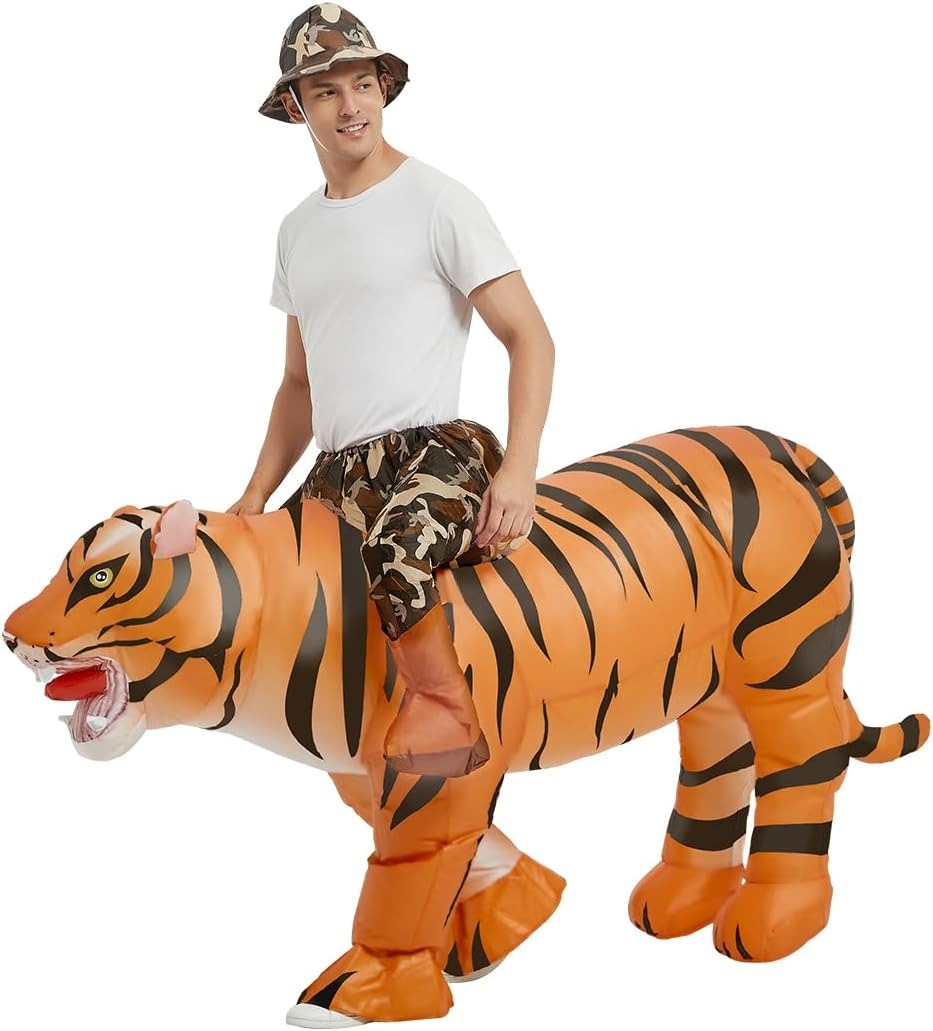 Costume da tigre gonfiabile pe - Halloween Costume Adult recensione e prezzo