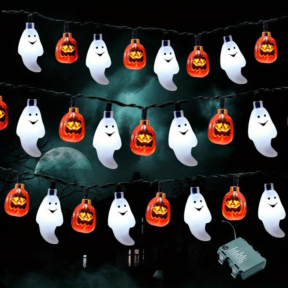Luci a stringa di Halloween a  - Halloween Led String Lights Orange recensione e prezzo