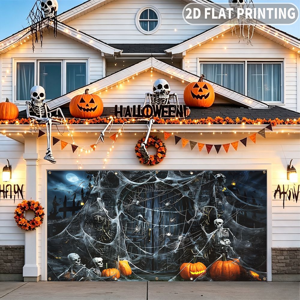 1 pezzo di striscione piatto 2 - Spider Web Halloween Decoration recensione e prezzo