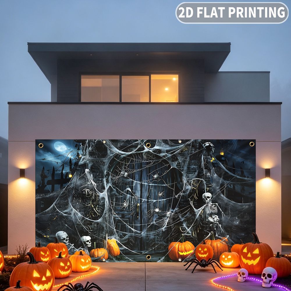 1 pezzo di striscione piatto 2 - Spider Web Halloween Decoration recensione e prezzo