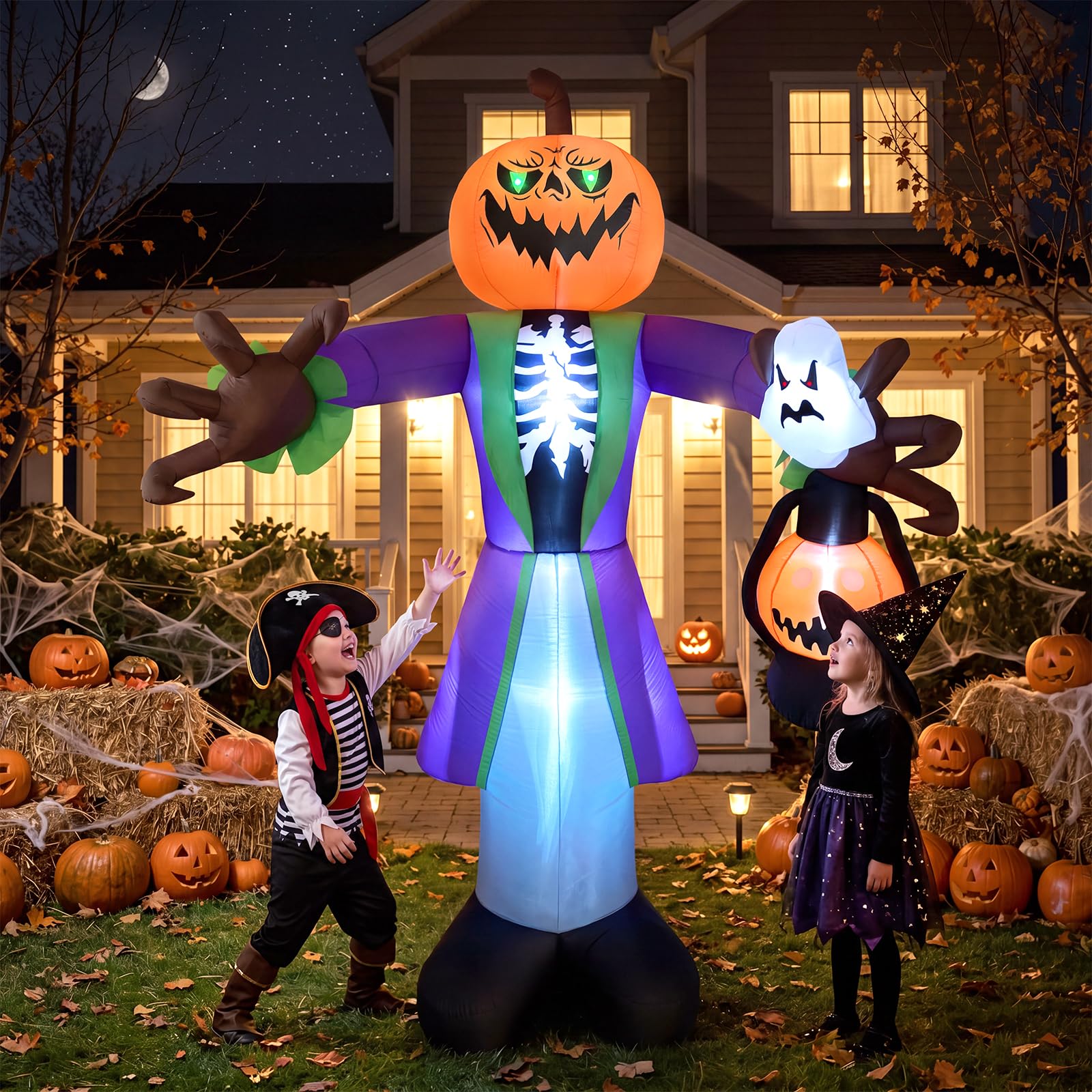 Zombie zucca gonfiabile illumi - Pumpkin Lantern Halloween recensione e prezzo